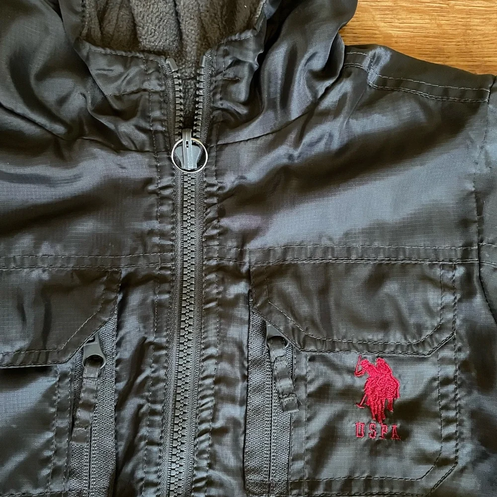 Boys U.S.Polo Full Zip Reversible Jacket